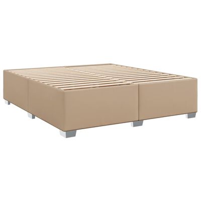 vidaXL Bedframe kunstleer cappuccinokleurig 180x200 cm