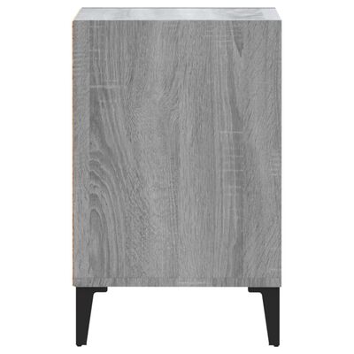 vidaXL Tv-meubel 100x35x55 cm bewerkt hout grijs sonoma eikenkleurig