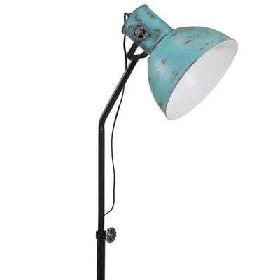 vidaXL Vloerlamp 25 W E27 30x30x90/150 cm verweerd blauw