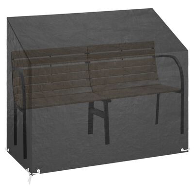 vidaXL Tuinbankhoes met 8 oogjes 160x70x70/88 cm polyetheen