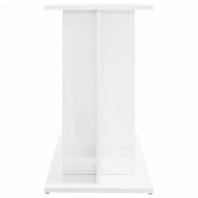 vidaXL Aquariumstandaard 80x35x60 cm bewerkt hout hoogglans wit