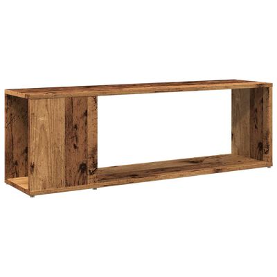 vidaXL Tv-meubel 100x24x32 cm bewerkt hout oud houtkleurig