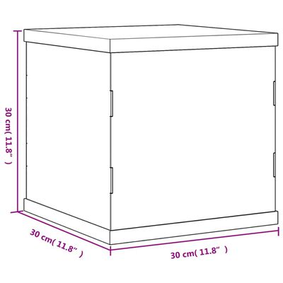 vidaXL Vitrine transparant 30x30x30 cm acryl