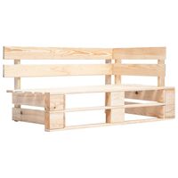 vidaXL Tuinhoekbank pallet hout