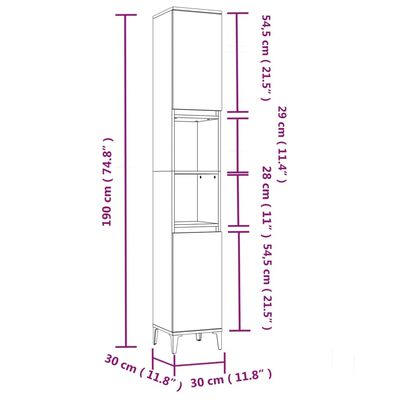 vidaXL 3-delige Badkamermeubelset bewerkt hout zwart