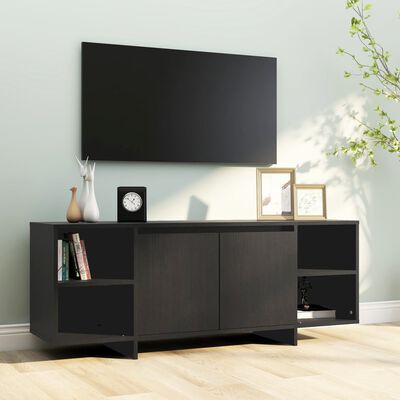 vidaXL Tv-meubel 130x35x50 cm bewerkt hout zwart