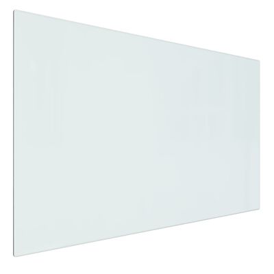 vidaXL Glasplaat openhaard rechthoekig 80x50 cm