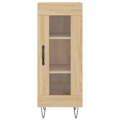 vidaXL Dressoir 34,5x34x90 cm bewerkt hout sonoma eiken