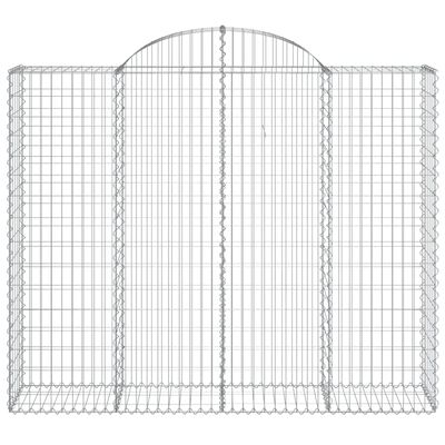 vidaXL Schanskorven 20 st gewelfd 200x50x160/180 cm ijzer