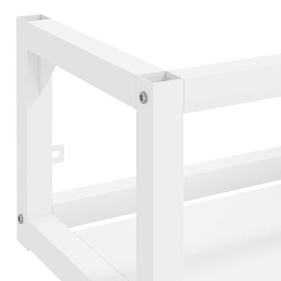 vidaXL Wastafelframe wandgemonteerd 40x38x31 cm ijzer wit