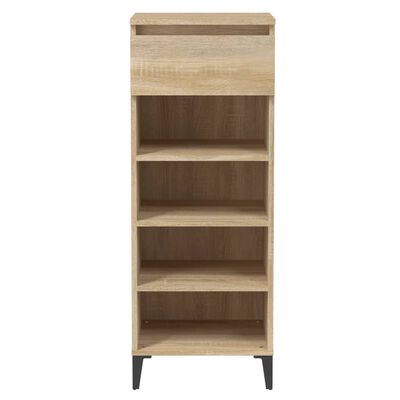 vidaXL Schoenenrek 40x36x105 cm bewerkt hout sonoma eikenkleurig