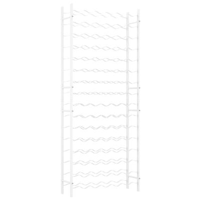 vidaXL Wijnrek voor 96 flessen metaal wit