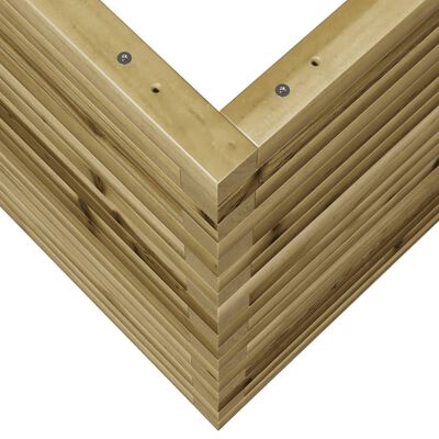 vidaXL Plantenbak 60x60x68,5 cm geïmpregneerd grenenhout