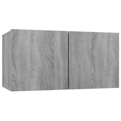 vidaXL Tv-hangmeubel 60x30x30 cm bewerkt hout grijs sonoma eikenkleur