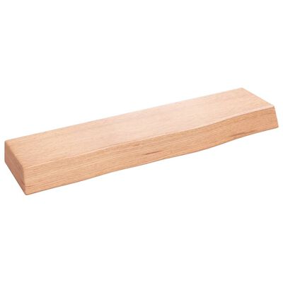 vidaXL Wandschap 40x10x4 cm behandeld massief eikenhout lichtbruin