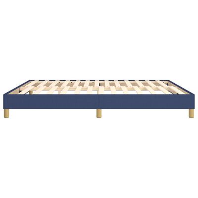 vidaXL Bedframe stof blauw 160x200 cm