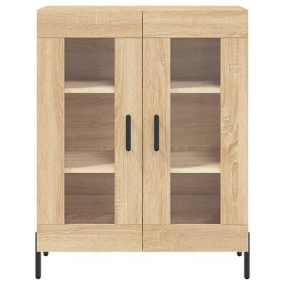 vidaXL Dressoir 69,5x34x90 cm bewerkt hout sonoma eikenkleurig