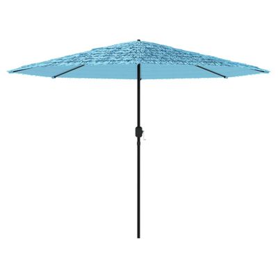 vidaXL Parasol met stalen paal 388x388x248 cm blauw