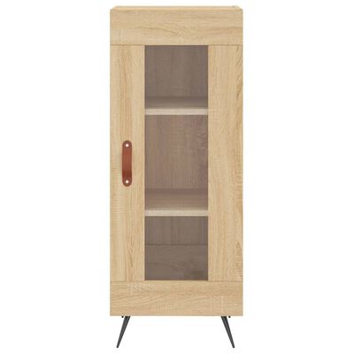 vidaXL Hoge kast 34,5x34x180 cm bewerkt hout sonoma eikenkleurig