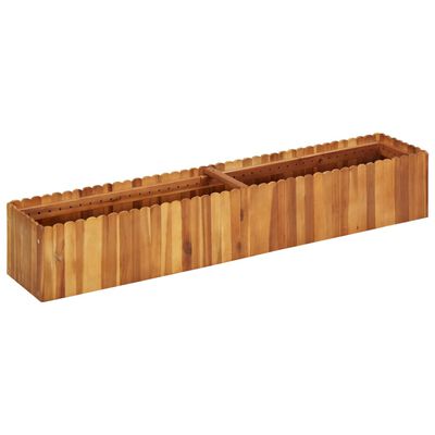 vidaXL Plantenbak verhoogd 150x30x25 cm massief acaciahout