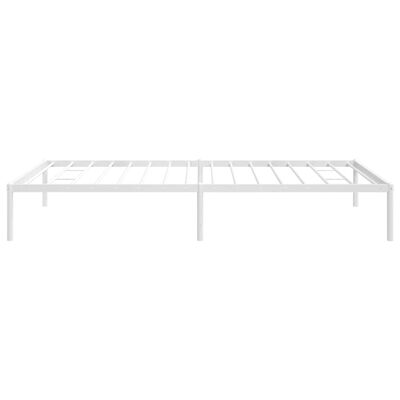 vidaXL Bedframe metaal wit 107x203 cm