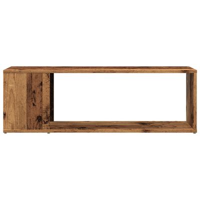 vidaXL Tv-meubel 100x24x32 cm bewerkt hout oud houtkleurig