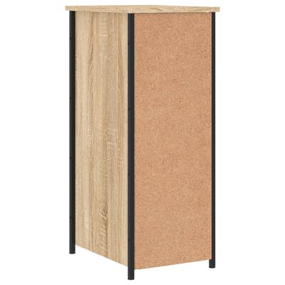 vidaXL Nachtkastjes 2 st 32x42x80 cm bewerkt hout sonoma eikenkleurig