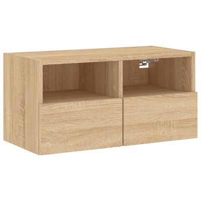 vidaXL Tv-wandmeubel 60x30x30 cm bewerkt hout sonoma eikenkleurig