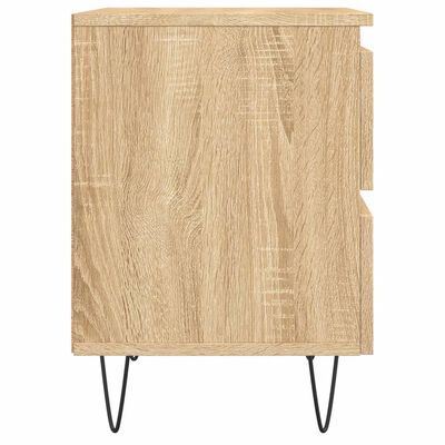 vidaXL Nachtkastjes 2 st 40x35x50 cm sonoma eikenkleurig