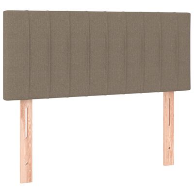 vidaXL Hoofdbord LED 100x5x78/88 cm stof taupe