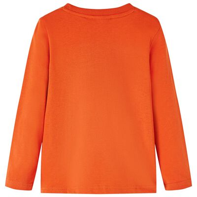 Kindershirt met lange mouwen 104 oranje