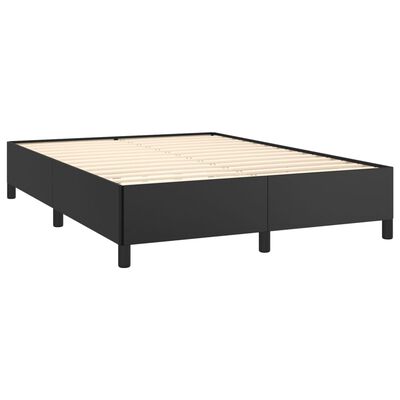 vidaXL Bedframe kunstleer zwart 140x200 cm