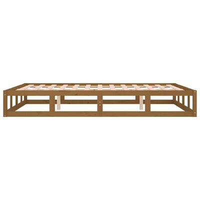 vidaXL Bedframe massief hout honingbruin 150x200 cm