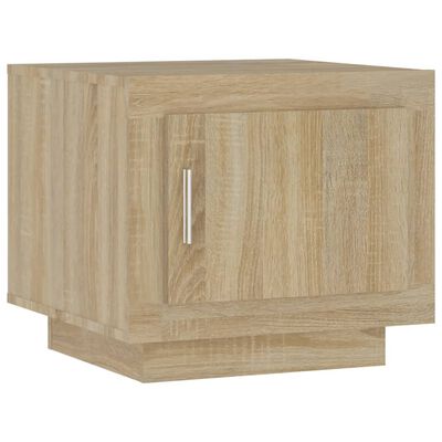 vidaXL Salontafel 51x50x45 cm bewerkt hout sonoma eikenkleurig