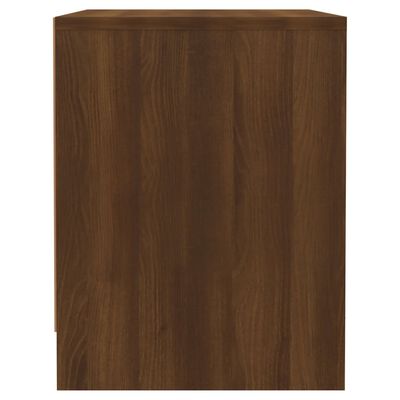 vidaXL Nachtkastjes 2 st 45x34x44,5 cm bewerkt hout bruin eikenkleur