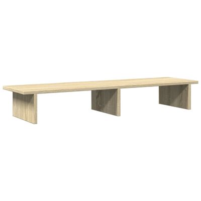 vidaXL Monitorstandaard 100x27x15 cm bewerkt hout sonoma eikenkleurig