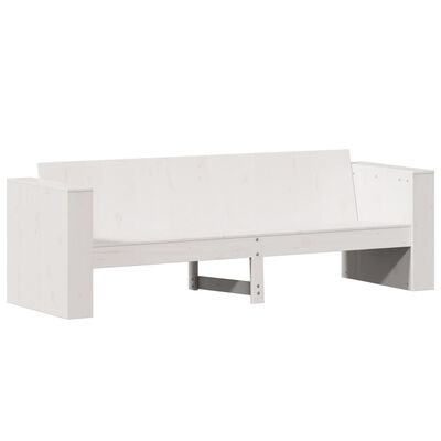 vidaXL 2-delige Loungeset massief grenenhout wit