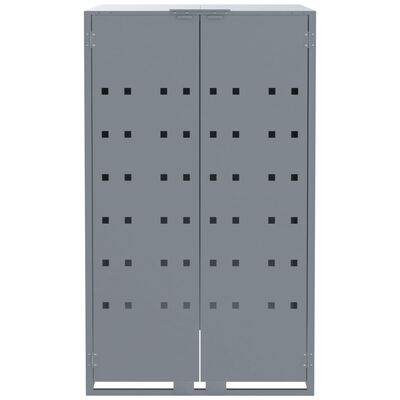 vidaXL Containerberging voor 4 containers 276x79x117 cm staal grijs