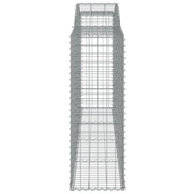 vidaXL Schanskorven 17 st gewelfd 300x50x140/160 cm ijzer