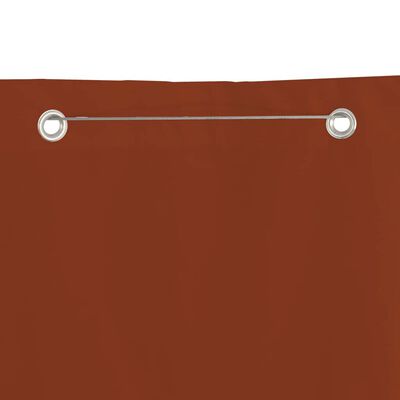 vidaXL Balkonscherm 80x240 cm oxford stof terracottakleurig