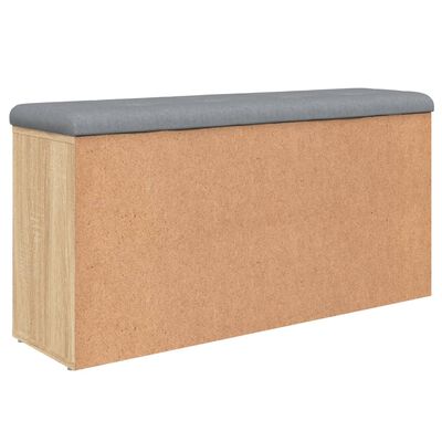 vidaXL Schoenenbank 102x32x50 cm bewerkt hout sonoma eikenkleurig