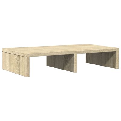 vidaXL Monitorstandaard 50x27x10 cm bewerkt hout sonoma eikenkleurig