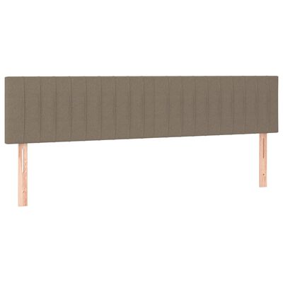 vidaXL Hoofdbord LED 160x5x78/88 cm stof taupe