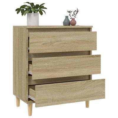 vidaXL Dressoir 60x35x70 cm bewerkt hout sonoma eikenkleurig