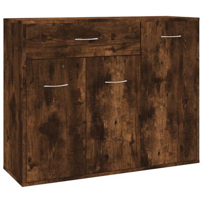 vidaXL Dressoir 88x30x70 cm bewerkt hout gerookt eikenkleurig