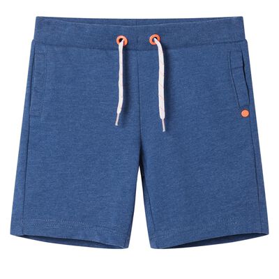 Kindershorts met trekkoord 140 gemêleerd donkerblauw