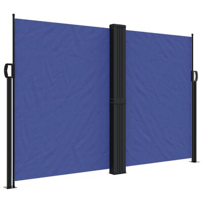 vidaXL Windscherm uittrekbaar 160x600 cm blauw