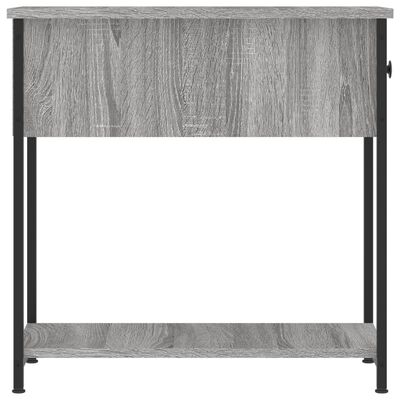 vidaXL Nachtkastje 30x60x60 cm bewerkt hout grijs sonoma eikenkleurig