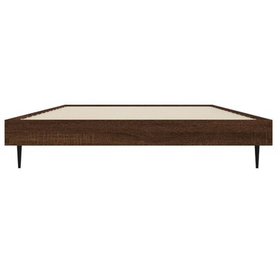 vidaXL Bedframe zonder matras bewerkt hout bruin eikenkleur 90x200 cm