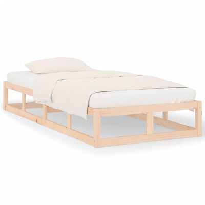 vidaXL Bedframe massief hout 90x190 cm